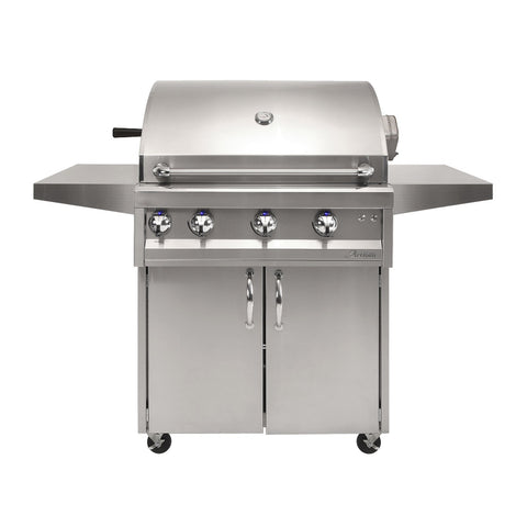 Artisan Professional 32-Inch Natural Gas Freestanding Gill w/ Rotisserie and Lights - ARTP-32C-NG
