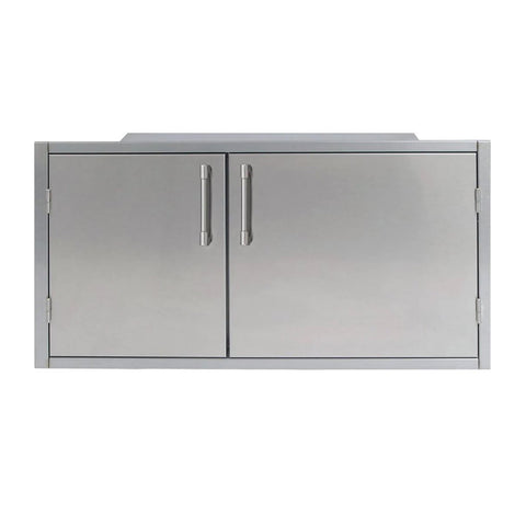 Alfresco 42-Inch Double Door Built-In Low Profile Sealed Dry Pantry (21" High) - AXEDSP-42L