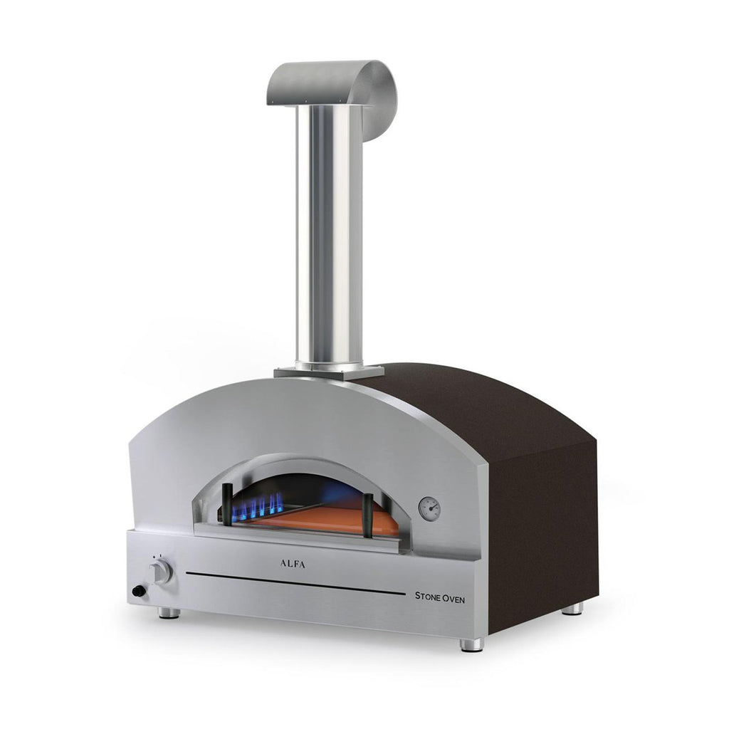 Alfa Stone 31-Inch Propane Gas Countertop Pizza Oven (Copper) - FXSTONE-L-LP
