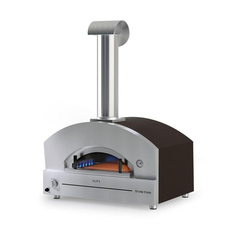 Alfa Stone 27-Inch Natural Gas Countertop Pizza Oven (Copper) - FXSTONE-M-NG
