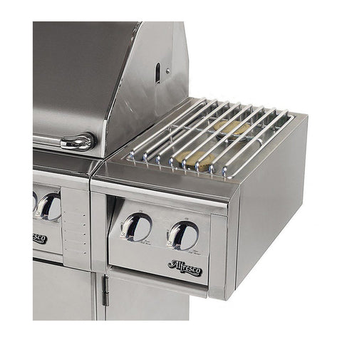 Alfresco 14-Inch Natural Gas Cart Mounted Double Side Burner for Freestanding Grills - AXESB-2C-NG