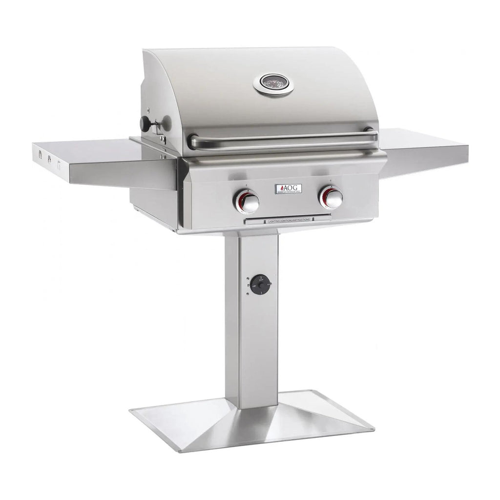 AOG- 24 inch freestanding grill on Pedestal