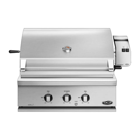 DCS Series 7 Heritage 30-Inch Propane Gas Built-In Grill w/ Rotisserie - BH1-30R-L