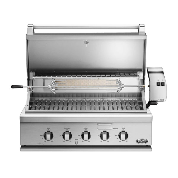DCS Series 7 Heritage 36-Inch Propane Gas Built-In Grill w/ Rotisserie - BH1-36R-L