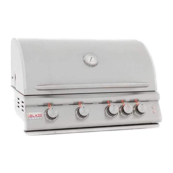 Blaze Premium LTE 32-Inch Natural Gas Built-In 4 Burner Grill with Infrared Rear Burner and Lights - BLZ-4LTE2-NG