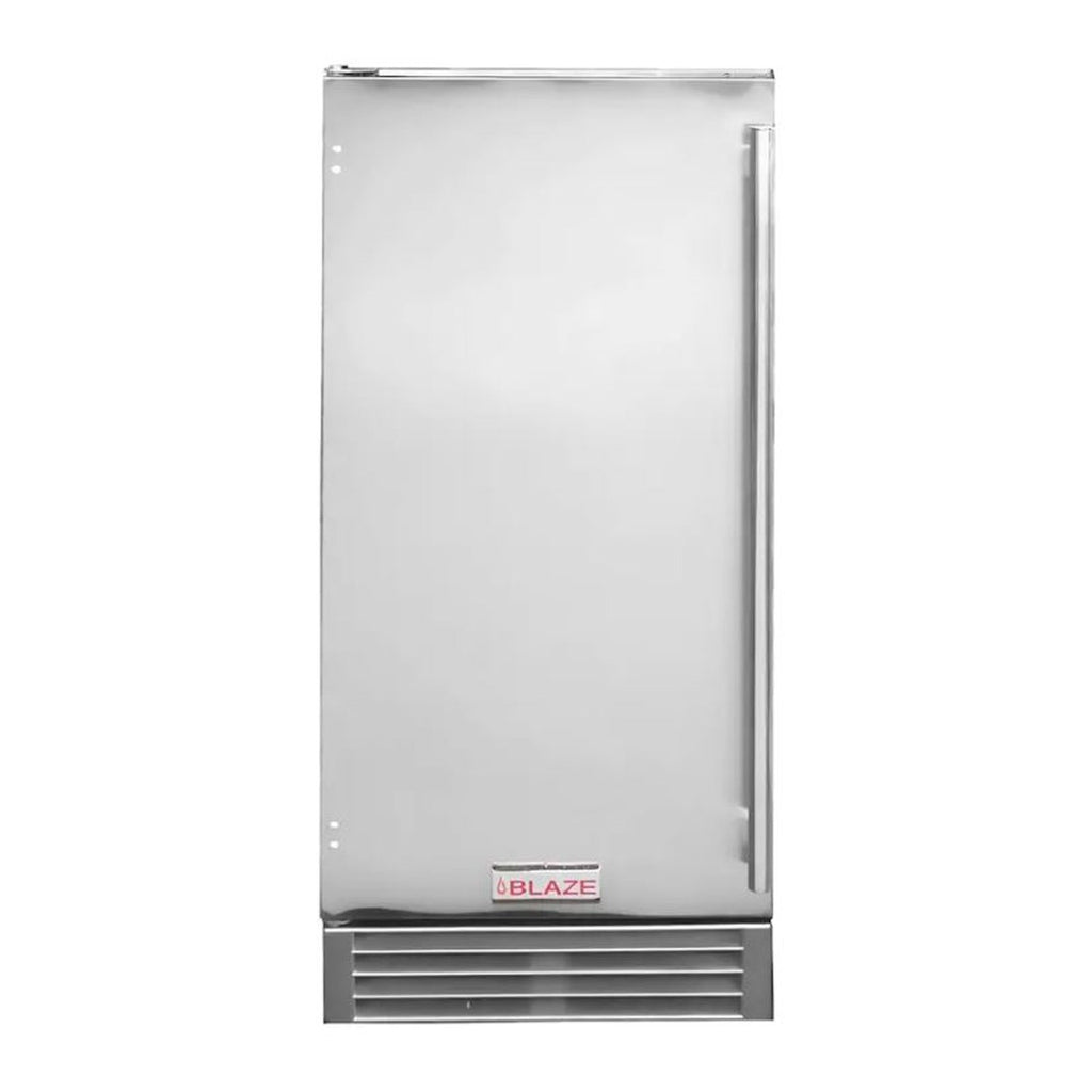 Blaze 15-Inch Stainless Steel 50 Lb. Outdoor Ice Maker with Gravity Drain - BLZ-ICEMKR-50GR