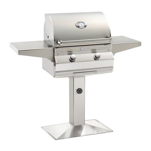 Fire Magic Choice C430i 24-Inch Propane Gas Patio Post Mounted Grill w/ Analog Thermometer - C430S-RT1P-P6