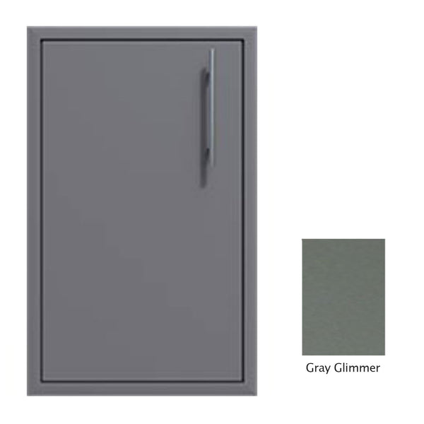 Canyon Series 18"w by 29"h Single Door Enclosure w/ Adj. Shelf (Left Hinge) In Grey Glimmer - CAN001-F01-LftHng-TexturedGreyGlimmer