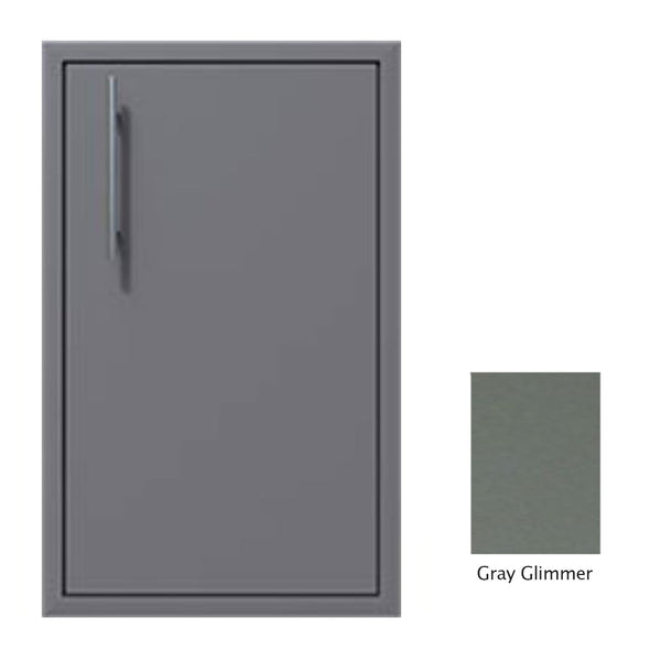 Canyon Series 18"w by 29"h Single Door Enclosure w/ Adj. Shelf (Right Hinge) In Grey Glimmer - CAN001-F01-RghtHng-TexturedGreyGlimmer
