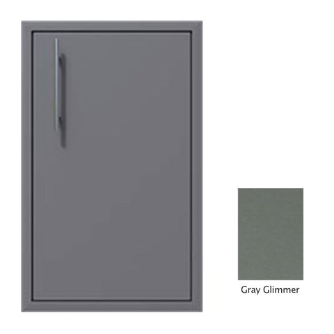 Canyon Series 18"w by 29"h Single Door Enclosure w/ Adj. Shelf (Right Hinge) In Grey Glimmer - CAN001-F01-RghtHng-TexturedGreyGlimmer