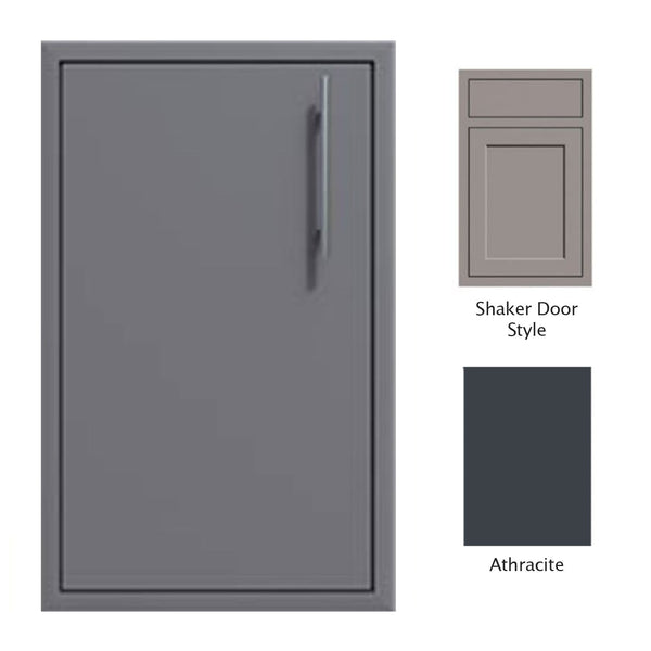 Canyon Series Shaker Style 18"w by 29"h Single Access Door (Left Hinge) In Anthracite - CAN001-F02-Shaker-LftHng-Anthracite