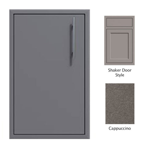 Canyon Series Shaker Style 18"w by 29"h Single Access Door (Left Hinge) In Cappuccino - CAN001-F02-Shaker-LftHng-Cappuccino