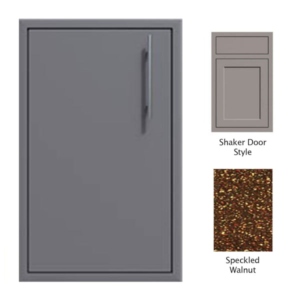 Canyon Series Shaker Style 18"w by 29"h Single Access Door (Left Hinge) In Speckled Walnut - CAN001-F02-Shaker-LftHng-SpeckWalnut