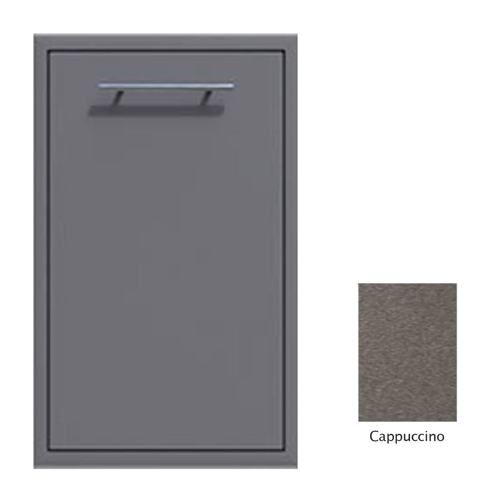Canyon Series 18"w by 29"h Trash Pullout Drawer Enclosure (Bin Included) In Cappuccino - CAN001-F04-Cappuccino