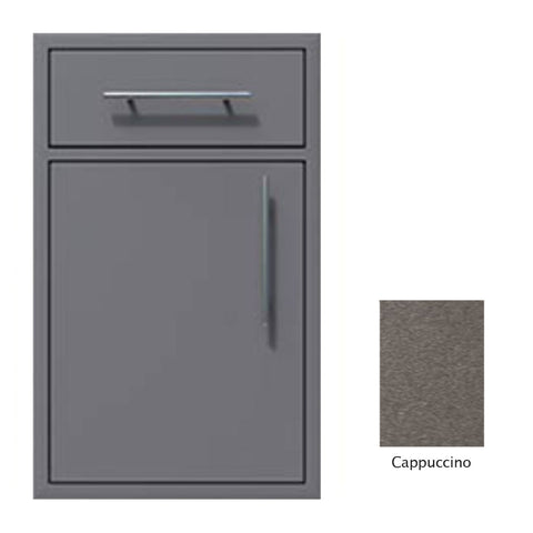 Canyon Series 18"w by 29"h Single Door, Drawer Enclosure w/ Adj. Shelf (Left Hinge) In Cappuccino - CAN002-F01-LftHng-Cappuccino