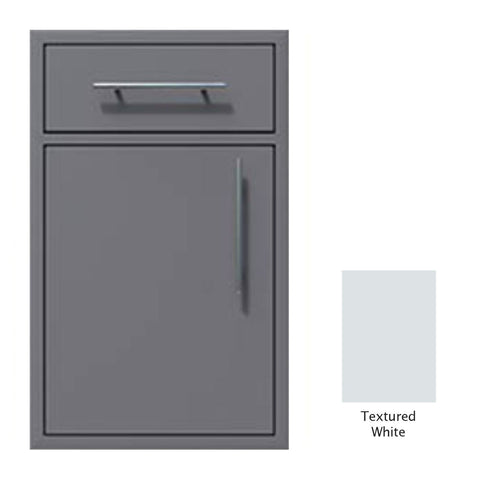 Canyon Series 18"w by 29"h Single Door, Drawer Enclosure w/ Adj. Shelf (Left Hinge) In Textured White - CAN002-F01-LftHng-TexturedWhite