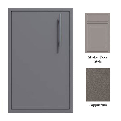 Canyon Series Shaker Style 24"w by 29"h Single Access Door (Left Hinge) In Cappuccino - CAN004-F02-Shaker-LftHng-Cappuccino