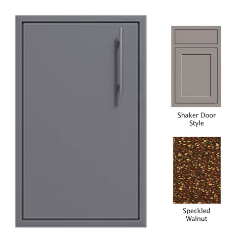 Canyon Series Shaker Style 24"w by 29"h Single Access Door (Left Hinge) In Speckled Walnut - CAN004-F02-Shaker-LftHng-SpeckWalnut