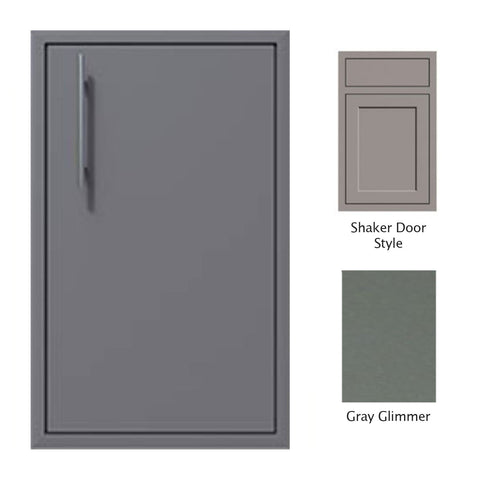 Canyon Series Shaker Style 24"w by 29"h Single Access Door (Right Hinge) In Grey Glimmer - CAN004-F02-Shaker-RghtHng-TexturedGreyGlimmer