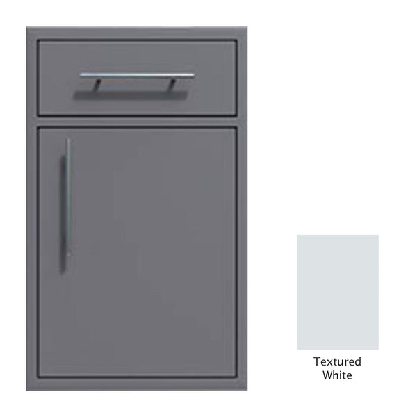 Canyon Series 24"w by 29"h Single Door, Drawer Enclosure w/ Adj. Shelf (Right Hinge) In Textured White - CAN005-F01-RghtHng-TexturedWhite