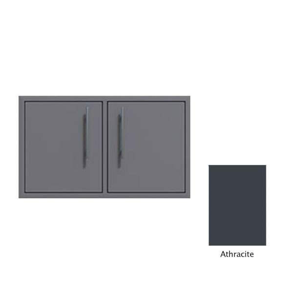 Canyon Series 30"w by 18"h Under-Grill Double Door Enclosure In Anthracite - CAN007-F01-Anthracite