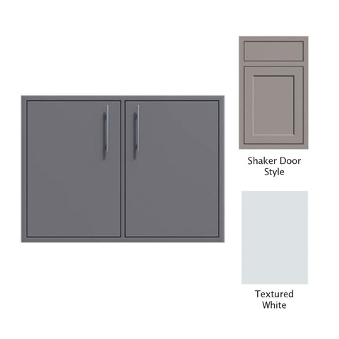 Canyon Series Shaker Style 40"w by 29"h Double Door Enclosure w/ Adj. Shelf In Textured White - CAN014-F01-Shaker-TexturedWhite