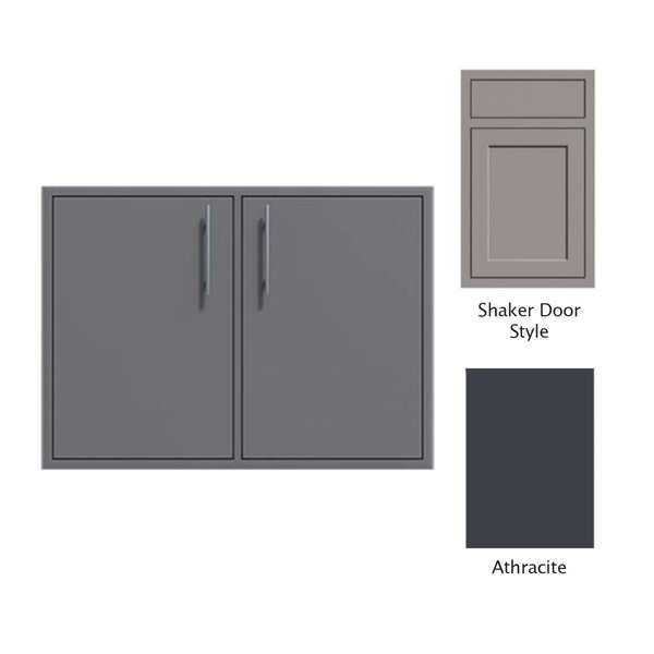 Canyon Series Shaker Style 36"w by 29"h Double Access Door In Anthracite - CAN011-F02-Shaker-Anthracite