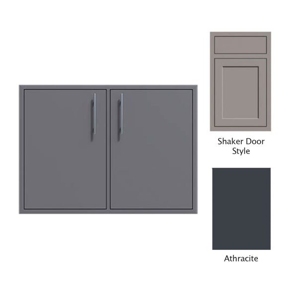 Canyon Series Shaker Style 40"w by 29"h Double Access Door In Anthracite - CAN014-F02-Shaker-Anthracite