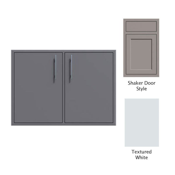 Canyon Series Shaker Style 36"w by 29"h Double Access Door In Textured White - CAN011-F02-Shaker-TexturedWhite