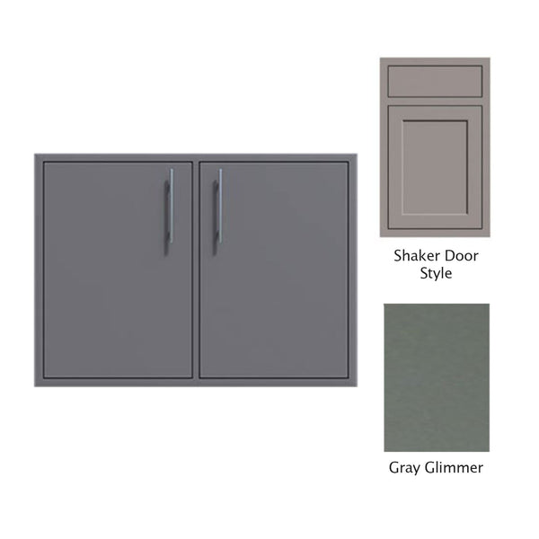 Canyon Series Shaker Style 40"w by 29"h Double Access Door In Grey Glimmer - CAN014-F02-Shaker-TexturedGreyGlimmer