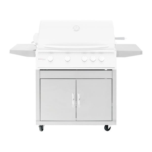 Summerset Stainless Steel Cart for 32-Inch Sizzler and Sizzler Pro Grills (Cart Only) - CART-SIZ32