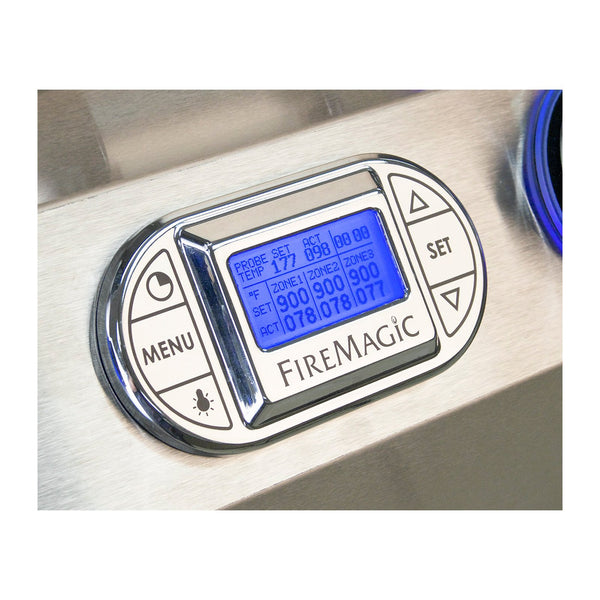Fire Magic Echelon Diamond E1060i 48-Inch Natural Gas Built-In Grill w/ 1 Sear Burner, Backburner, Rotisserie Kit and Digital Thermometer - E1060I-8L1N