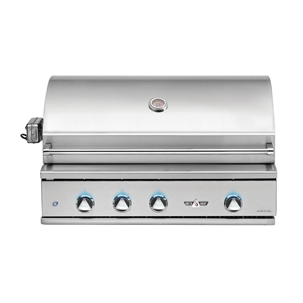 Delta Heat 38-Inch Propane Gas Built-In Grill, w/ Infrared Rotisserie - DHBQ38R-DL