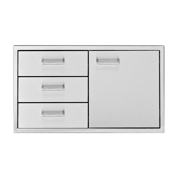 Delta Heat 36-Inch Door 3-Drawer Combo - DHDD363-B