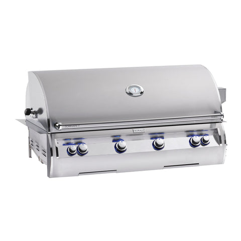 Fire Magic Echelon Diamond E1060i 48-Inch Natural Gas Built-In Grill w/ 1 Sear Burner, Backburner, Rotisserie Kit and Analog Thermometer - E1060I-8LAN