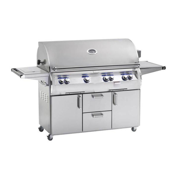 Fire Magic Echelon Diamond E1060s 48-Inch Natural Gas Freestanding Grill w/ Flush Mounted Single Side Burner, Backburner, Rotisserie Kit and Analog Thermometer - E1060S-8EAN-62