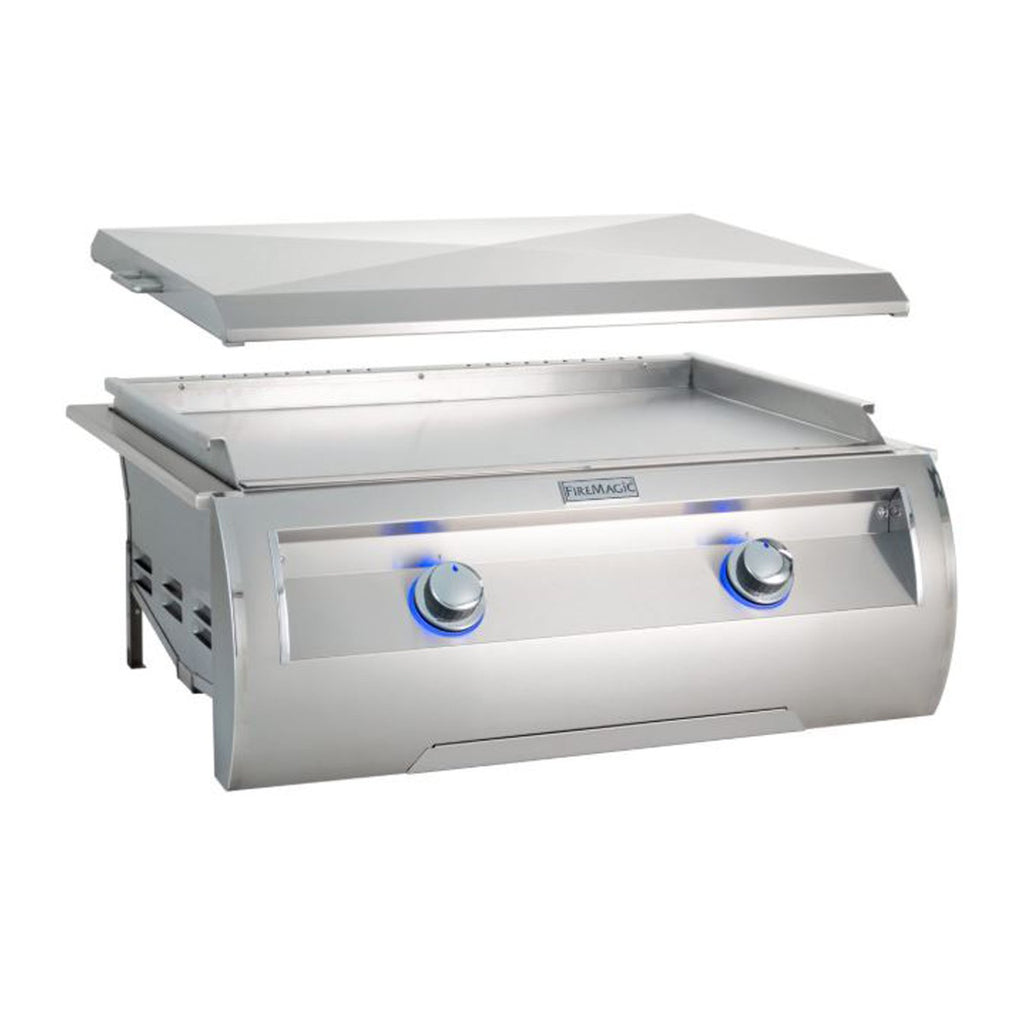 Fire Magic Echelon Diamond E660i 30-Inch Propane Gas Built-In Griddle w/ Stainless Steel Removable Lid - E660I-0T4P