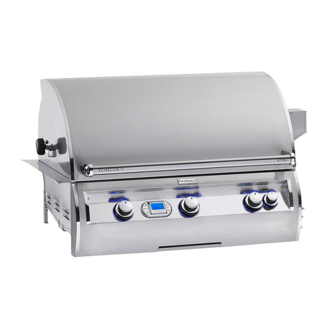 Fire Magic Echelon Diamond E790i 36-Inch Propane Gas Built-In Grill w/ Backburner, Rotisserie Kit and Digital Thermometer - E790I-8E1P