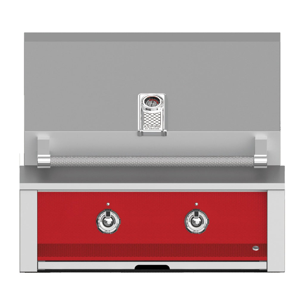 Aspire by Hestan 30-Inch Propane Gas Built-In Grill, 2 U-Burners (Matador Red) - EAB30-LP-RD
