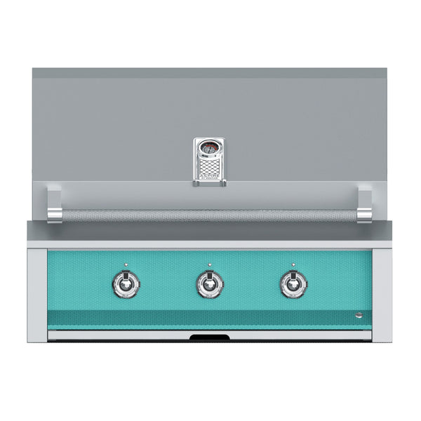 Aspire by Hestan 36-Inch Propane Gas Built-In Grill, 3 U-Burners (Bora Bora Turquoise) - EAB36-LP-TQ