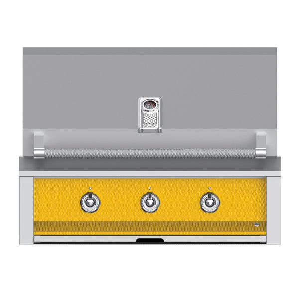 Aspire by Hestan 36-Inch Natural Gas Built-In Grill, 3 U-Burners (Sol Yellow) - EAB36-NG-YW