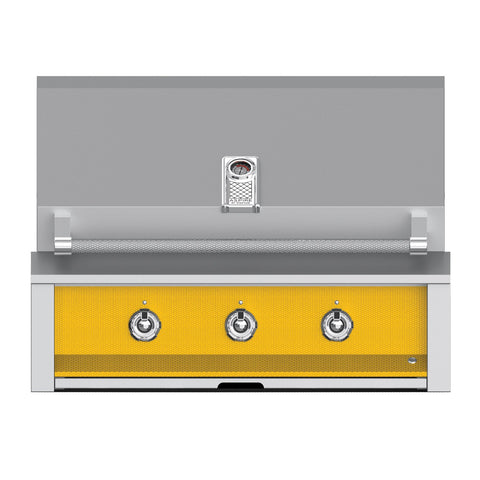 Aspire by Hestan 36-Inch Natural Gas Built-In Grill, 3 U-Burners (Sol Yellow) - EAB36-NG-YW