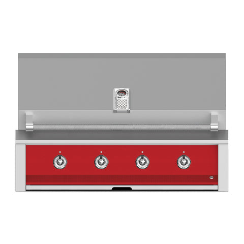 Aspire by Hestan 42-Inch Natural Gas Built-In Grill, 4 U-Burners (Matador Red) - EAB42-NG-RD