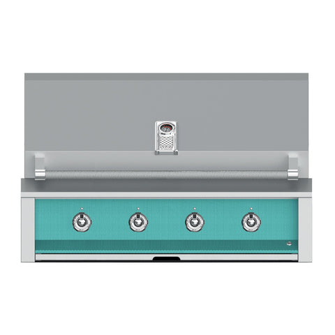 Aspire by Hestan 42-Inch Natural Gas Built-In Grill, 4 U-Burners (Bora Bora Turquoise) - EAB42-NG-TQ