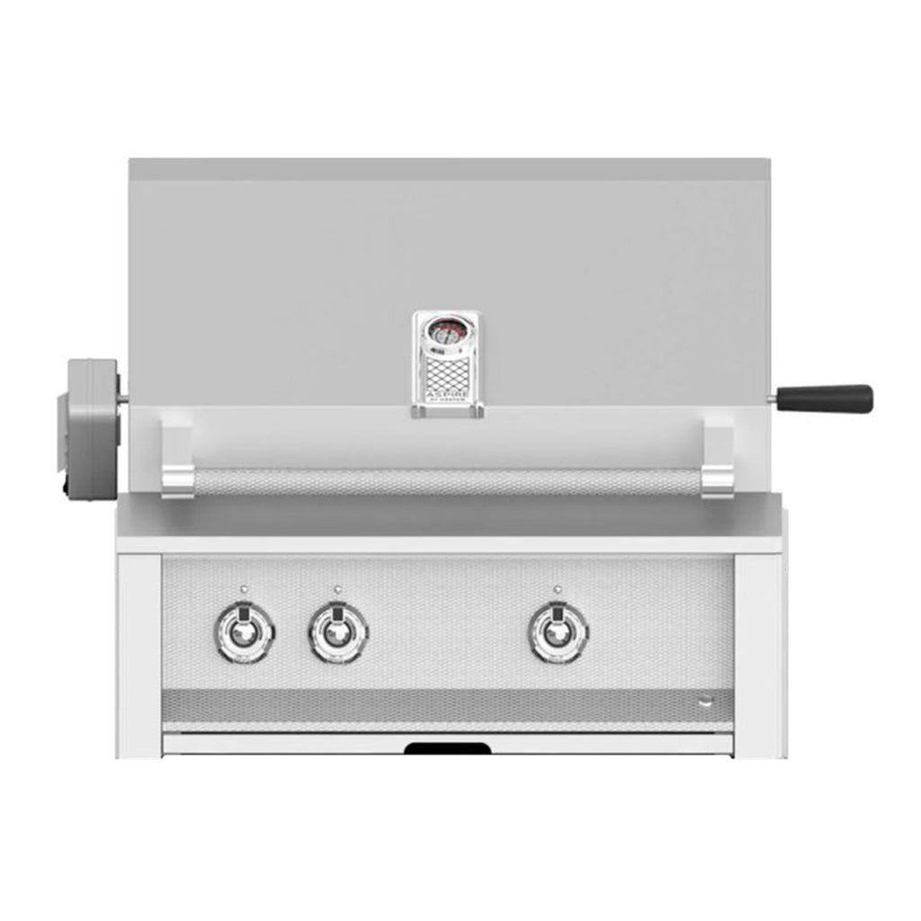 Aspire by Hestan 30-Inch Natural Gas Built-In Grill, 2 U-Burners w/ Rotisserie (Stainless Steel) - EABR30-NG
