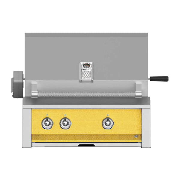 Aspire by Hestan 30-Inch Natural Gas Built-In Grill, 2 U-Burners w/ Rotisserie (Sol Yellow) - EABR30-NG-YW