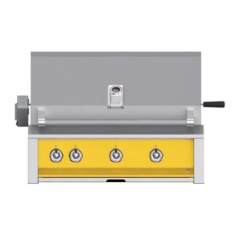 Aspire by Hestan 36-Inch Natural Gas Built-In Grill, 3 U-Burners w/ Rotisserie (Sol Yellow) - EABR36-NG-YW