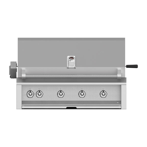 Aspire by Hestan 42-Inch Natural Gas Built-In Grill, 4 U-Burners w/ Rotisserie (Stainless Steel) - EABR42-NG