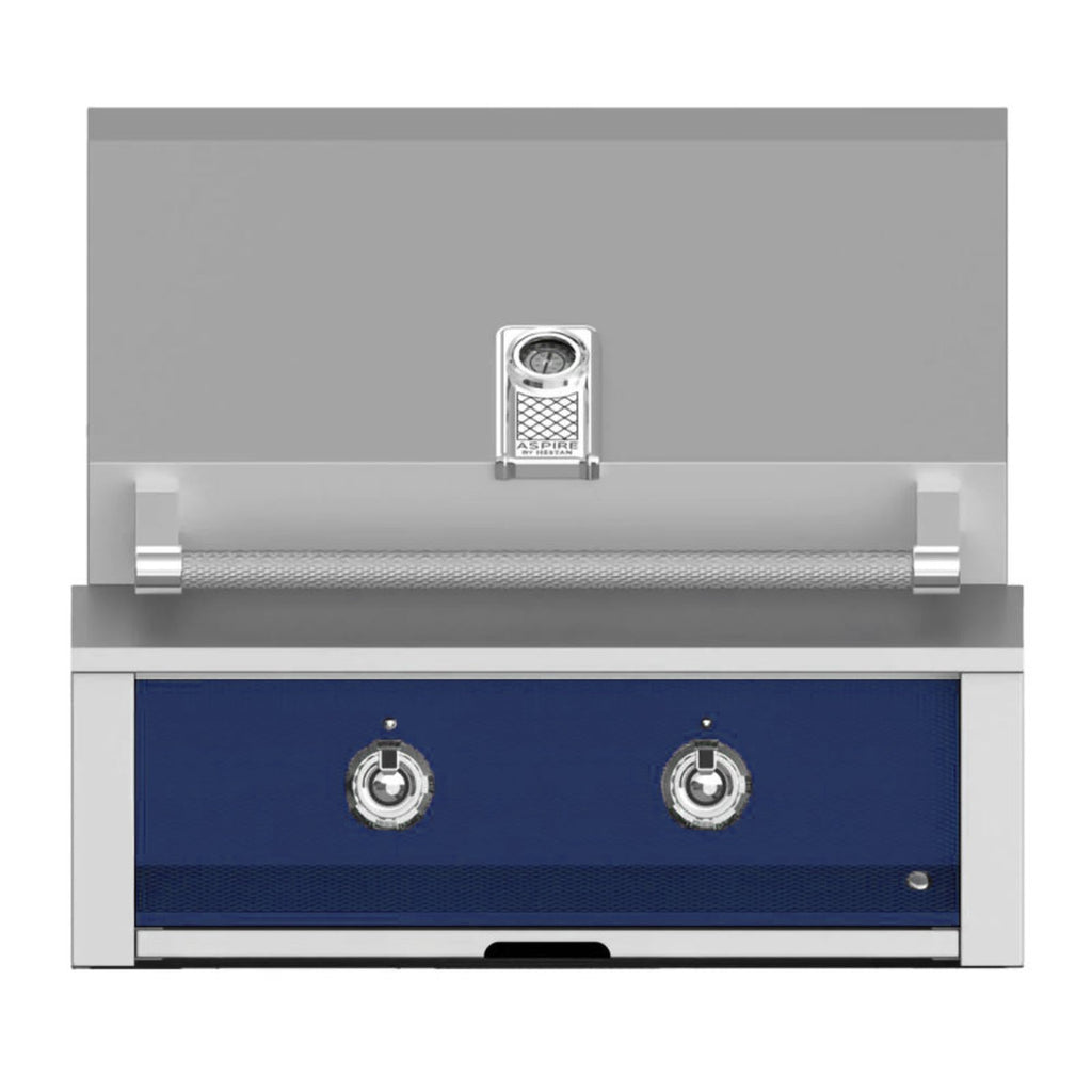 Aspire by Hestan 30-Inch Natural Gas Built-In Grill, 1 U-Burner and 1 Sear (Orion Dark Blue) - EMB30-NG-DB