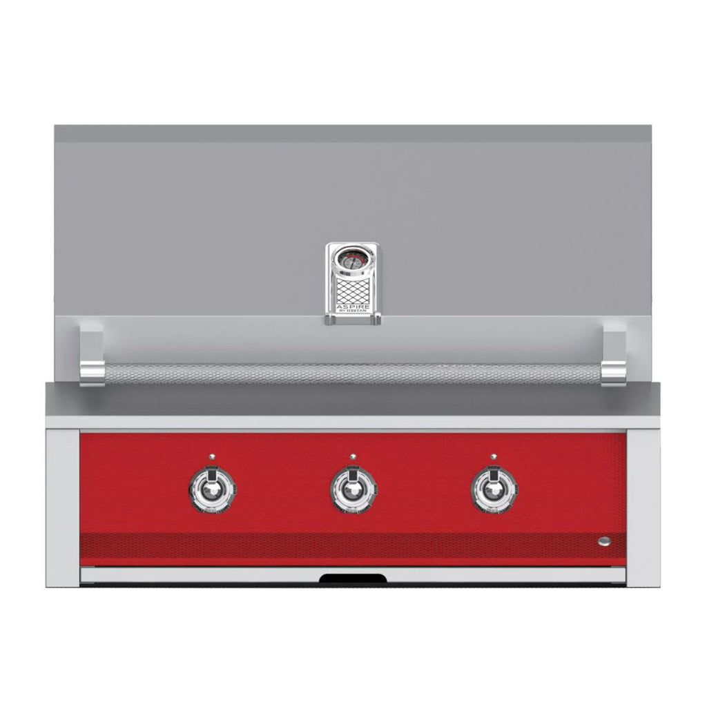 Aspire by Hestan 36-Inch Propane Gas Built-In Grill, 2 U-Burner and 1 Sear (Matador Red) - EMB36-LP-RD